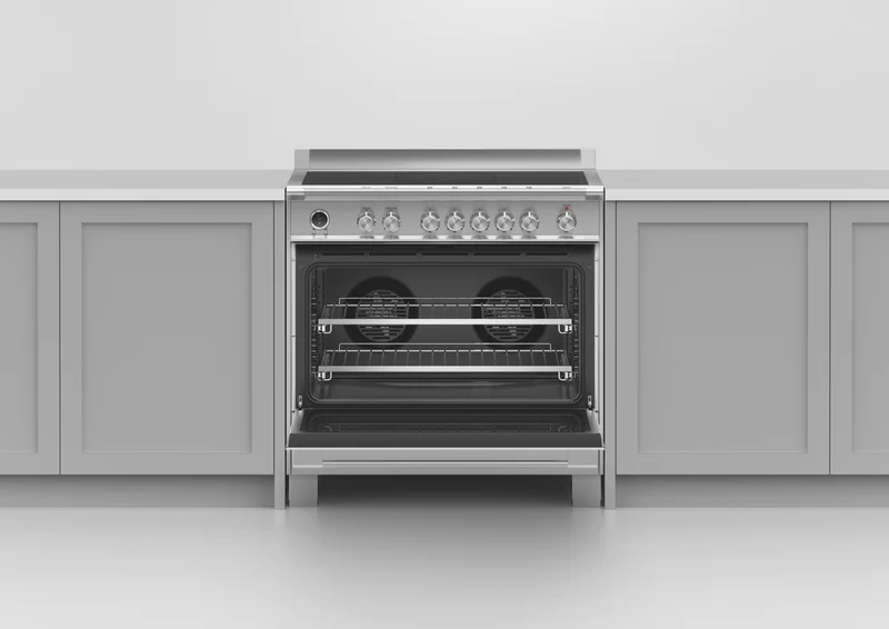 Fisher & Paykel 90cm Series 9 Classic 5 Zone Induction Pyrolytic Cooker, 2 SmartZones