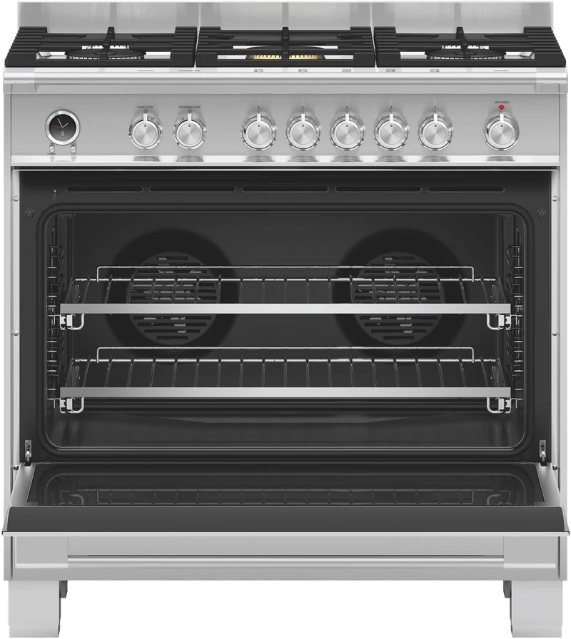Fisher & Paykel 90cm Series 9 Classic 5 Burner Dual Fuel Pyrolytic Cooker