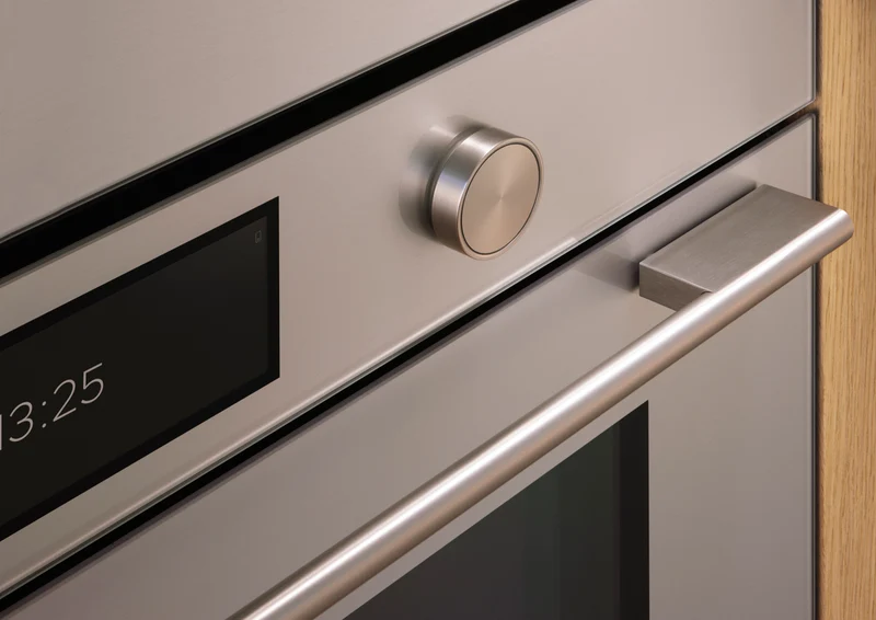 Fisher & Paykel Series 9 Contemporary 76cm Pyrolytic Oven, Brushed Silver Glass