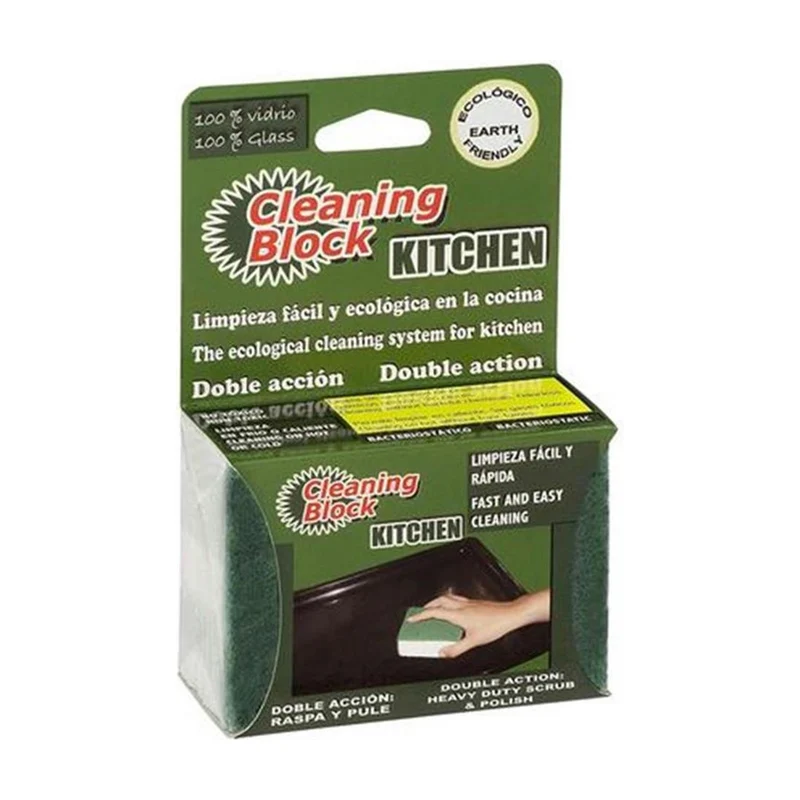 Cleaning Block Kitchen Küche Reinigungsstein weiß