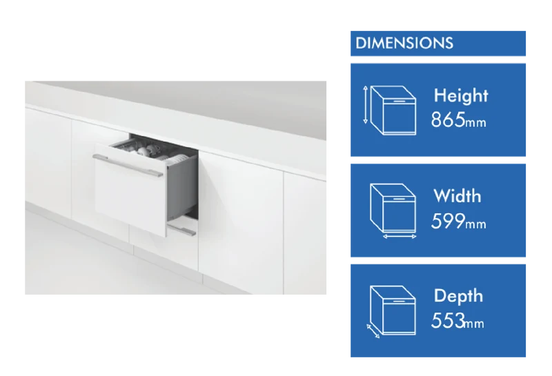 Fisher & Paykel Series 11, Integrated Tall Double DishDrawer Dishwasher