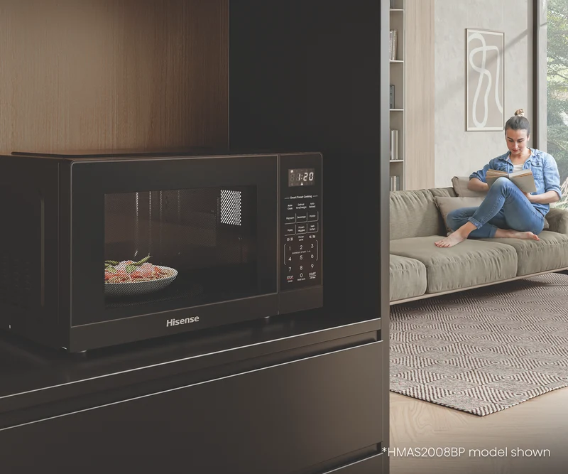 Hisense 20L 800W Compact Microwave Black