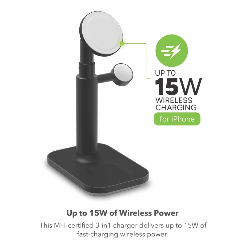 Mophie MagSafe 3-in-1 stand Grey