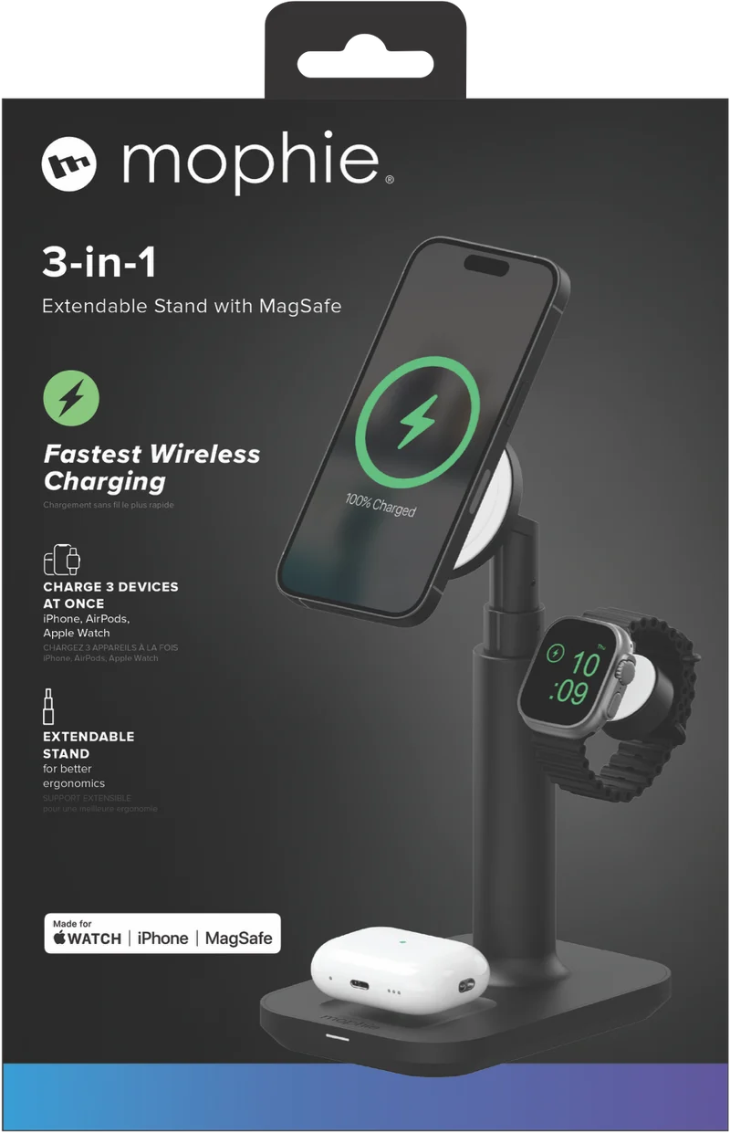 Mophie MagSafe 3-in-1 stand Grey