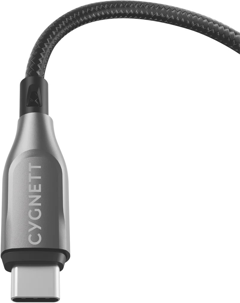 Cygnett USB 2.0 Armoured braided USB A USB C 2m Black
