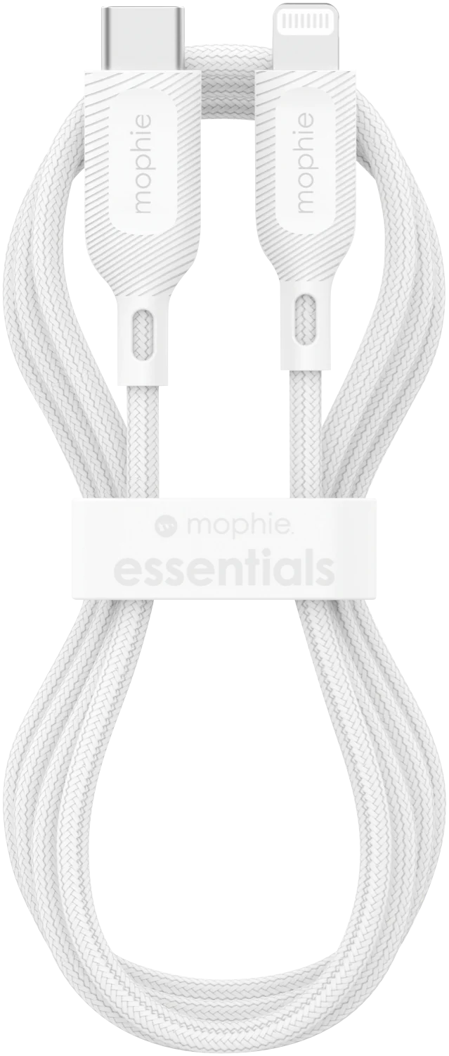 Mophie Essential USB-C-Lightning Cable Braided 2M White