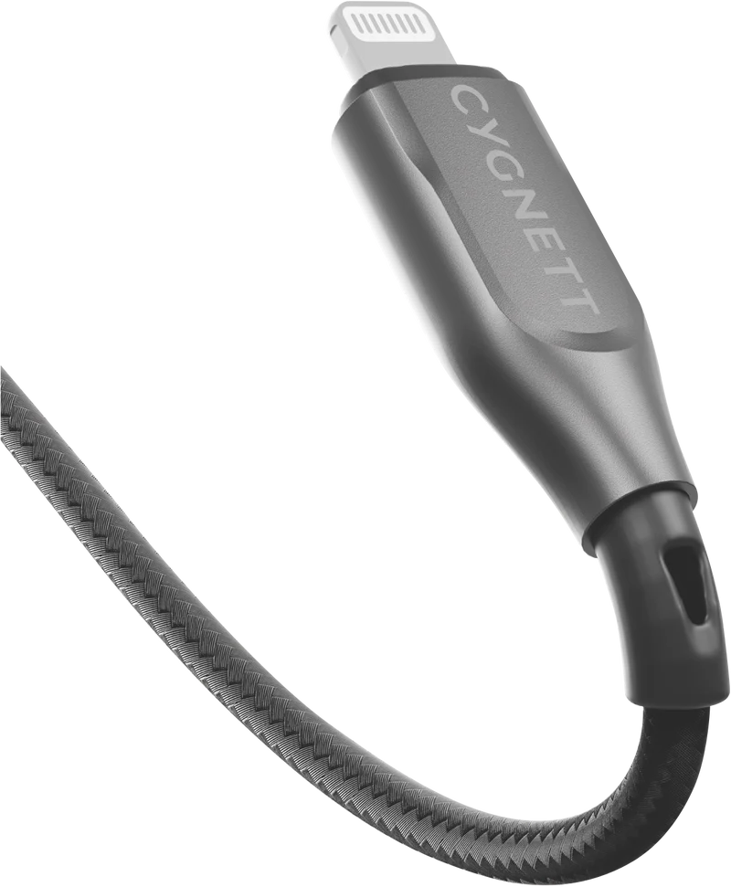 Cygnett USB 2.0 Armoured braided USB A Lightning 1m Black