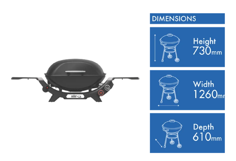 Weber Q 2600N+ LP Midnight Black