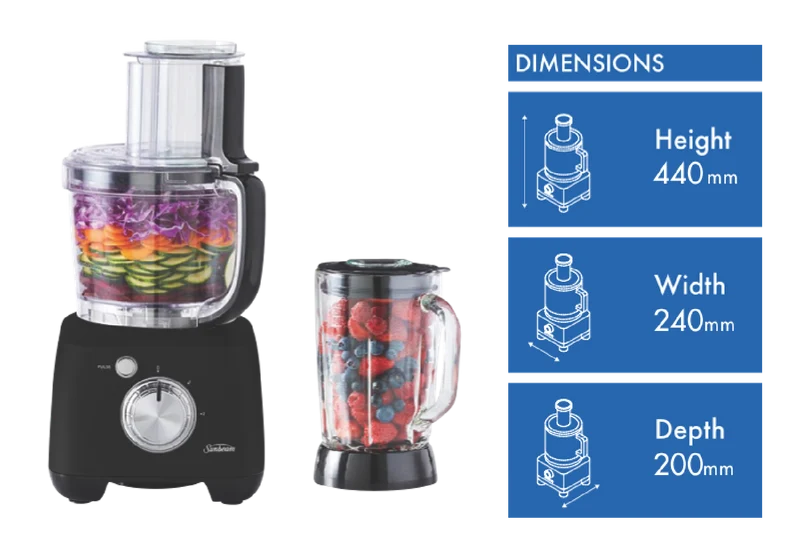 Sunbeam Multi Processor Plus Food Processor Black