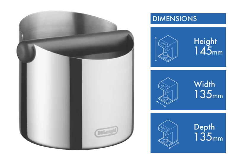 DeLonghi Stainless Steel Knock Box