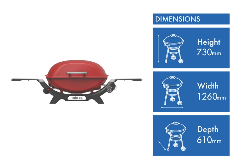 Weber Q 2000N LP Flame Red