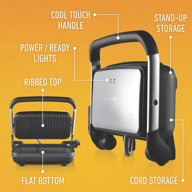 Sunbeam Cafe Style 2 Slice Sandwich Maker and Press