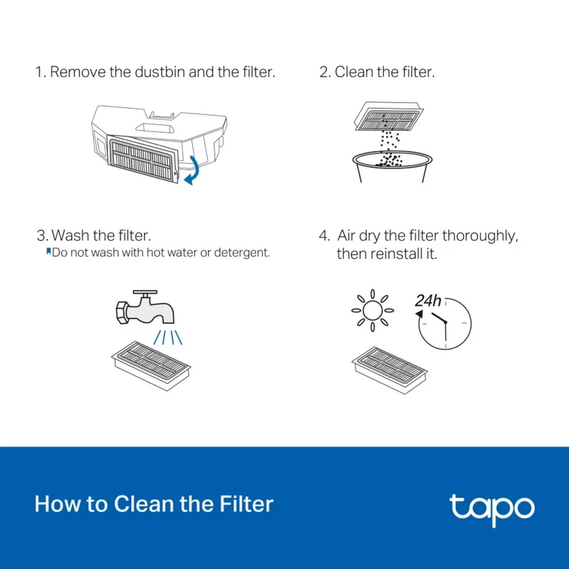 TP-LINK Tapo RV50 Series Robot Vacuum Replacement Filter Kit
