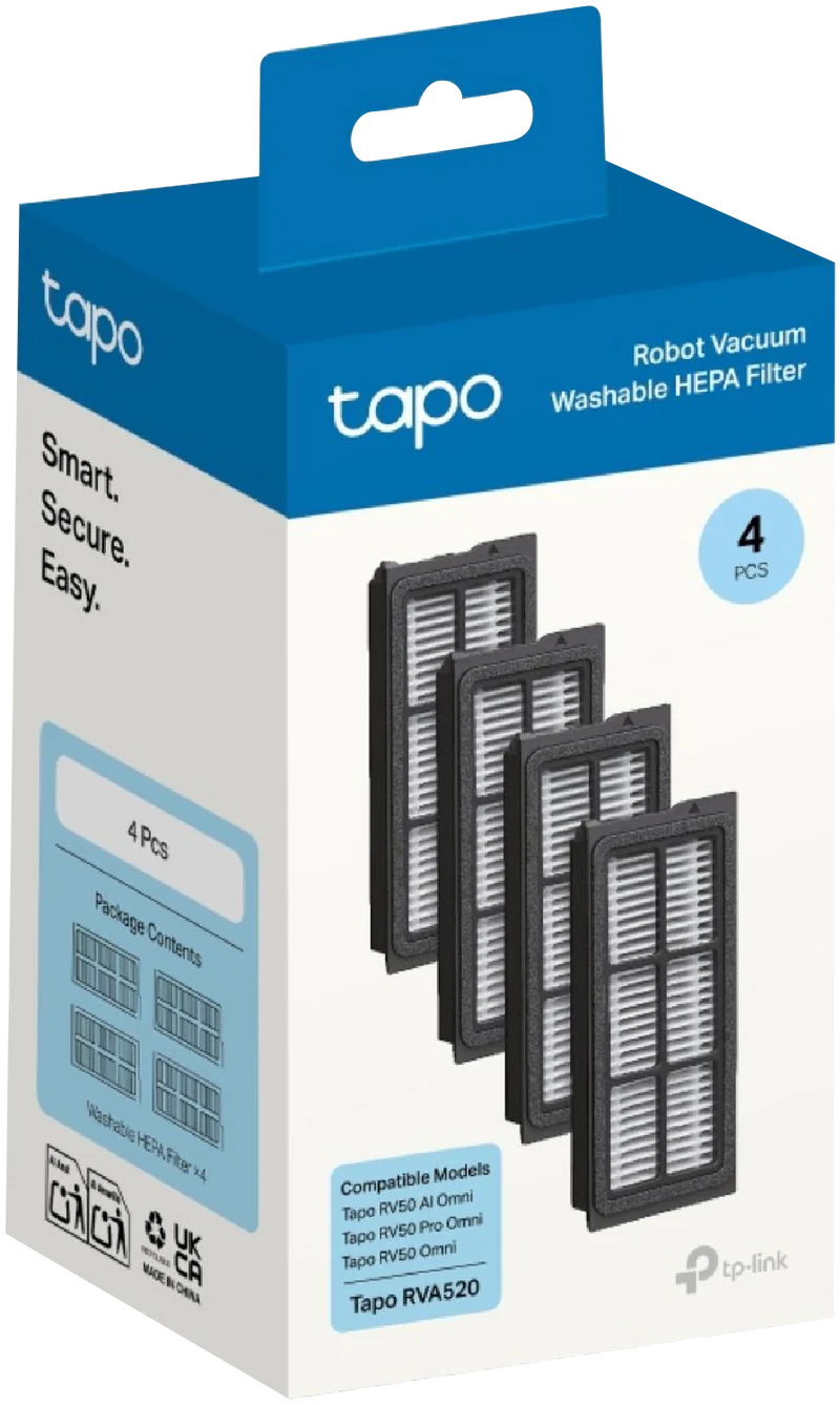 TP-LINK Tapo RV50 Series Robot Vacuum Replacement Filter Kit