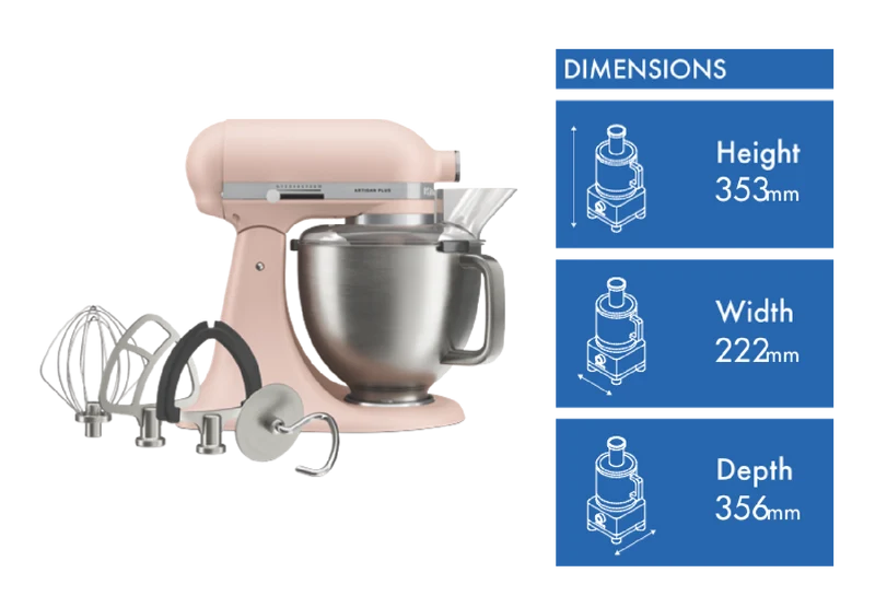 KitchenAid Artisan Plus Tilt Head Stand Mixer Feather Pink