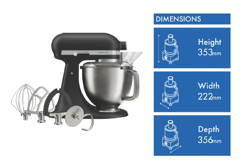 KitchenAid Artisan Plus Tilt Head Stand Mixer Matte Black