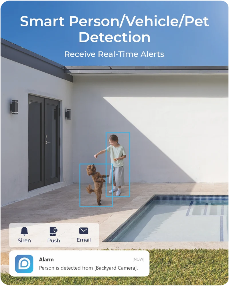 Reolink 4K Dual-Lens Wireless Security Camera + Solar Panel
