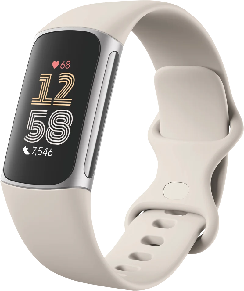 Fitbit Charge 6 - Porcelain/Silver Aluminium