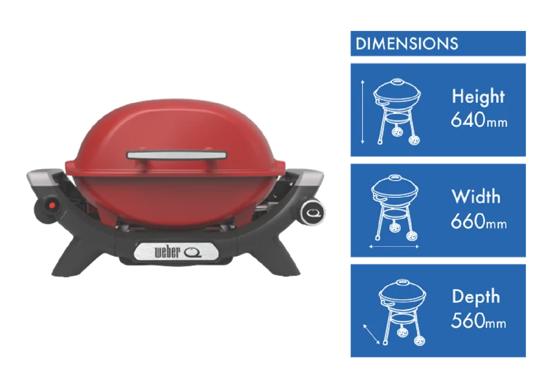 Weber Baby Q1000N LP Flame Red