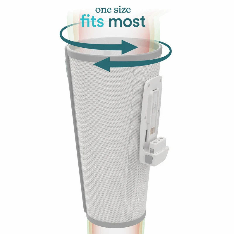 Homedics Modular Calf Compression Wrap + Controller Light Grey