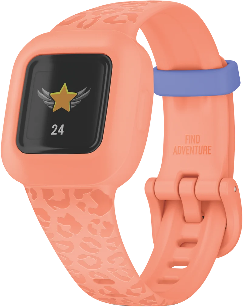 Garmin Vivofit Jr3 Peach Leopard