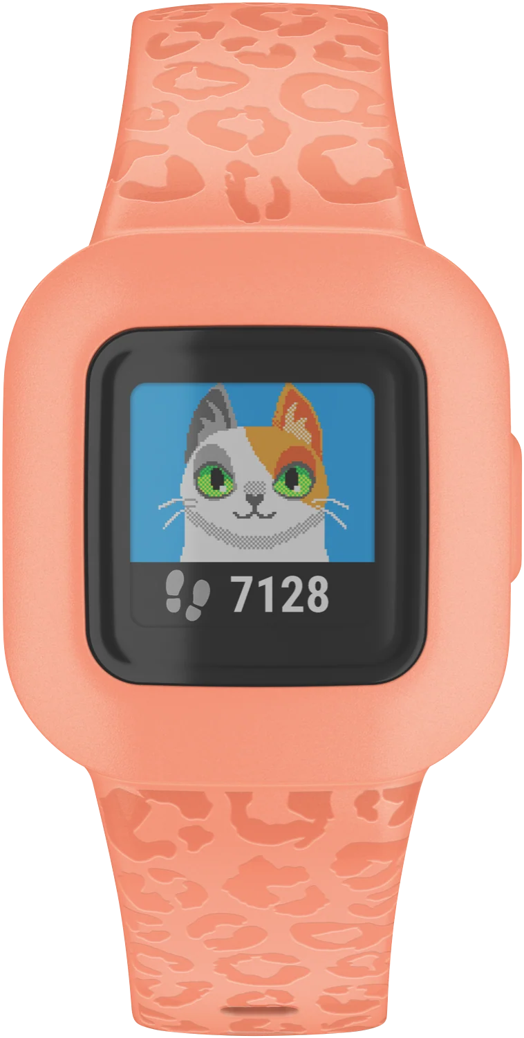 Garmin Vivofit Jr3 Peach Leopard