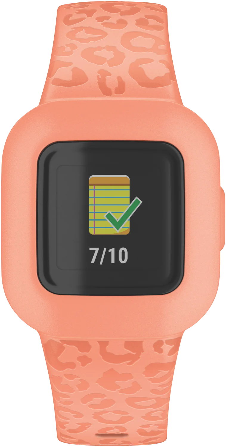 Garmin Vivofit Jr3 Peach Leopard