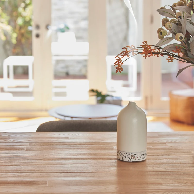 Ellia Pure Aroma Diffuser Ceramic & Terrazzo- Grey