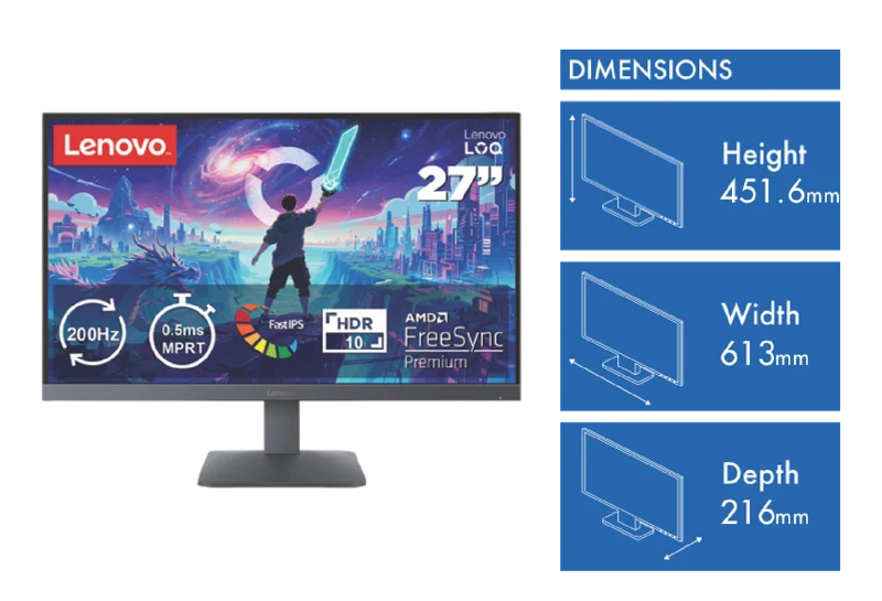 Lenovo LOQ 27-10 27" FHD Gaming Monitor