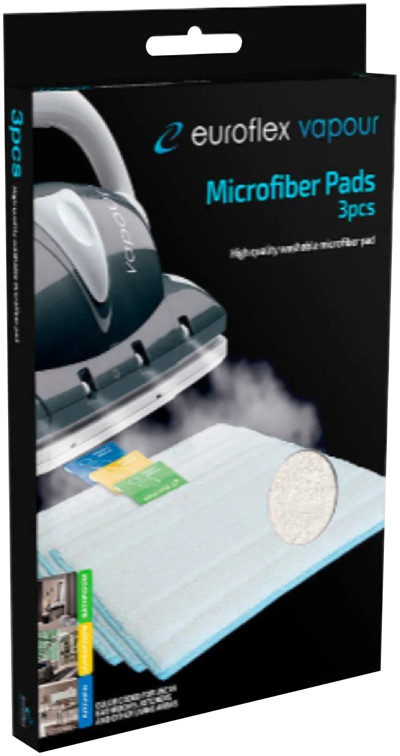 Euroflex Floor Brush Microfibre Pads 3Pk One Size Fits All