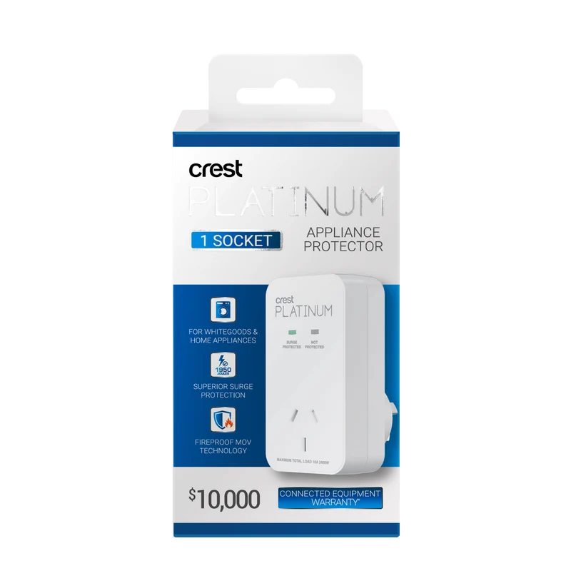 Crest 1 Socket AC Platinum Power Adaptor