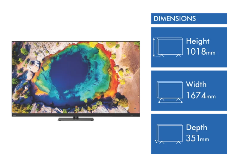 Toshiba 75" Z870NP Series 4K Mini-LED Smart TV 2024
