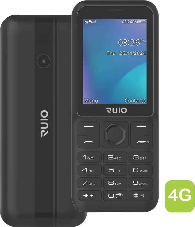 RUIO F286 4G Mobile Black (B2432)