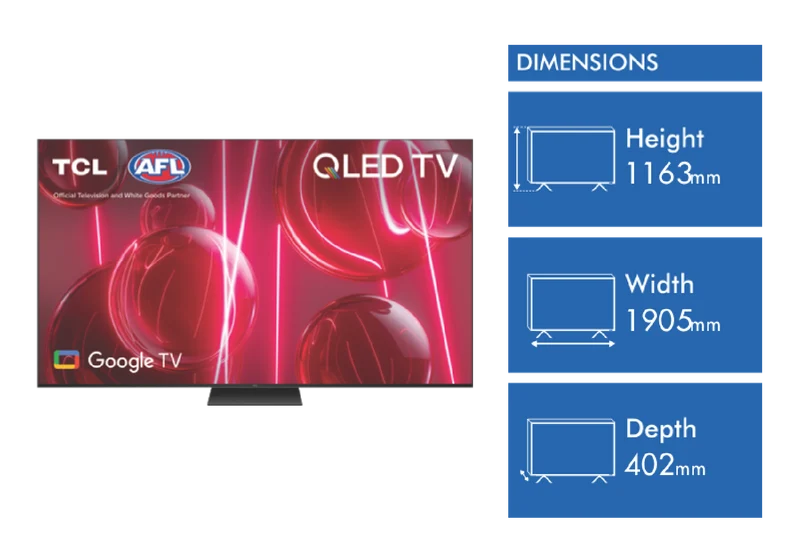 TCL 85" C745 PRO QLED 4K Google TV 24