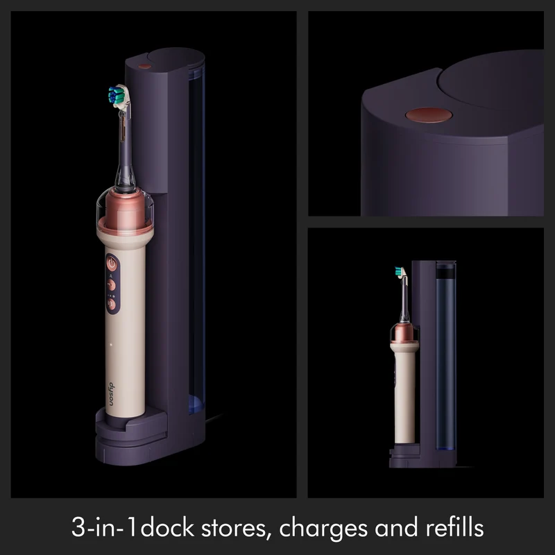 Dyson CameraJet Electric Toothbrush with Flosser and Starter Kit Ceramic Pink