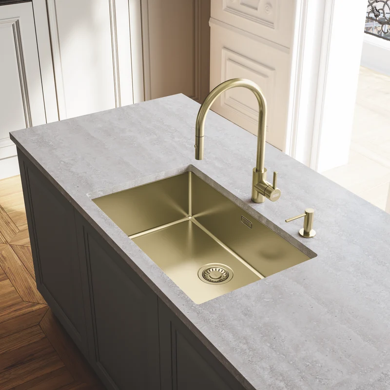 Franke Eos Neo Pull Out Tap, Gold