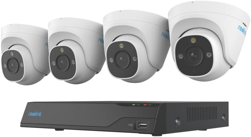 Reolink 8-Channel NVR x 4 12MP Security Cameras