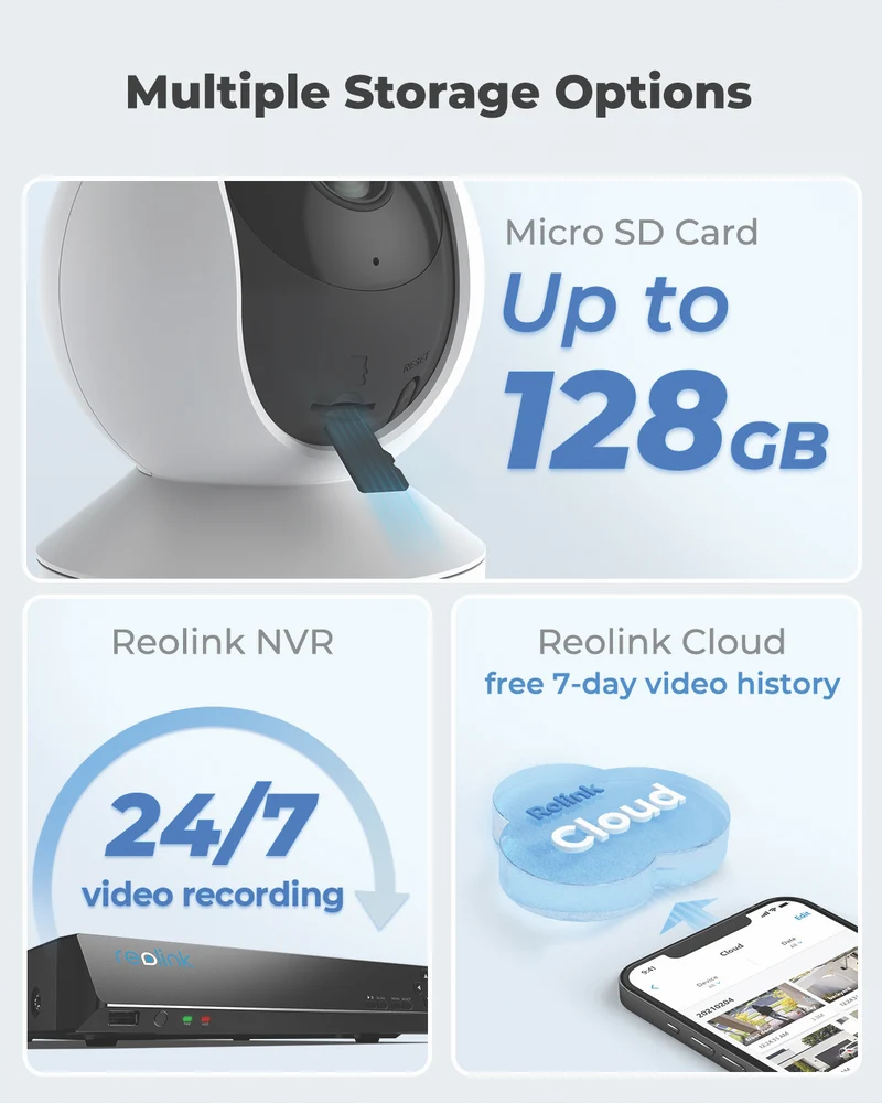 Reolink 2K Pan & Tilt Indoor WiFi Security Camera