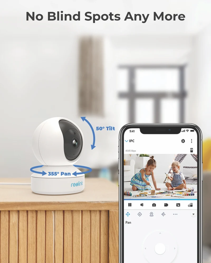 Reolink 2K Pan & Tilt Indoor WiFi Security Camera