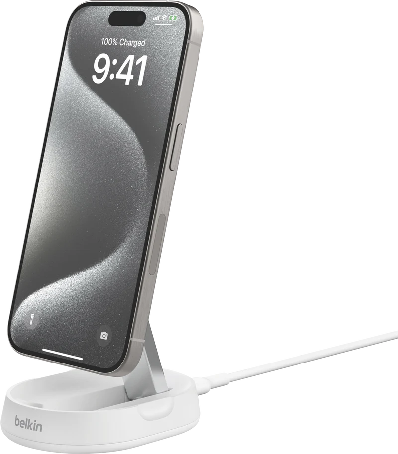 Belkin BoostCharge Pro Convertible Mag Charge Stand With Qi2 Black