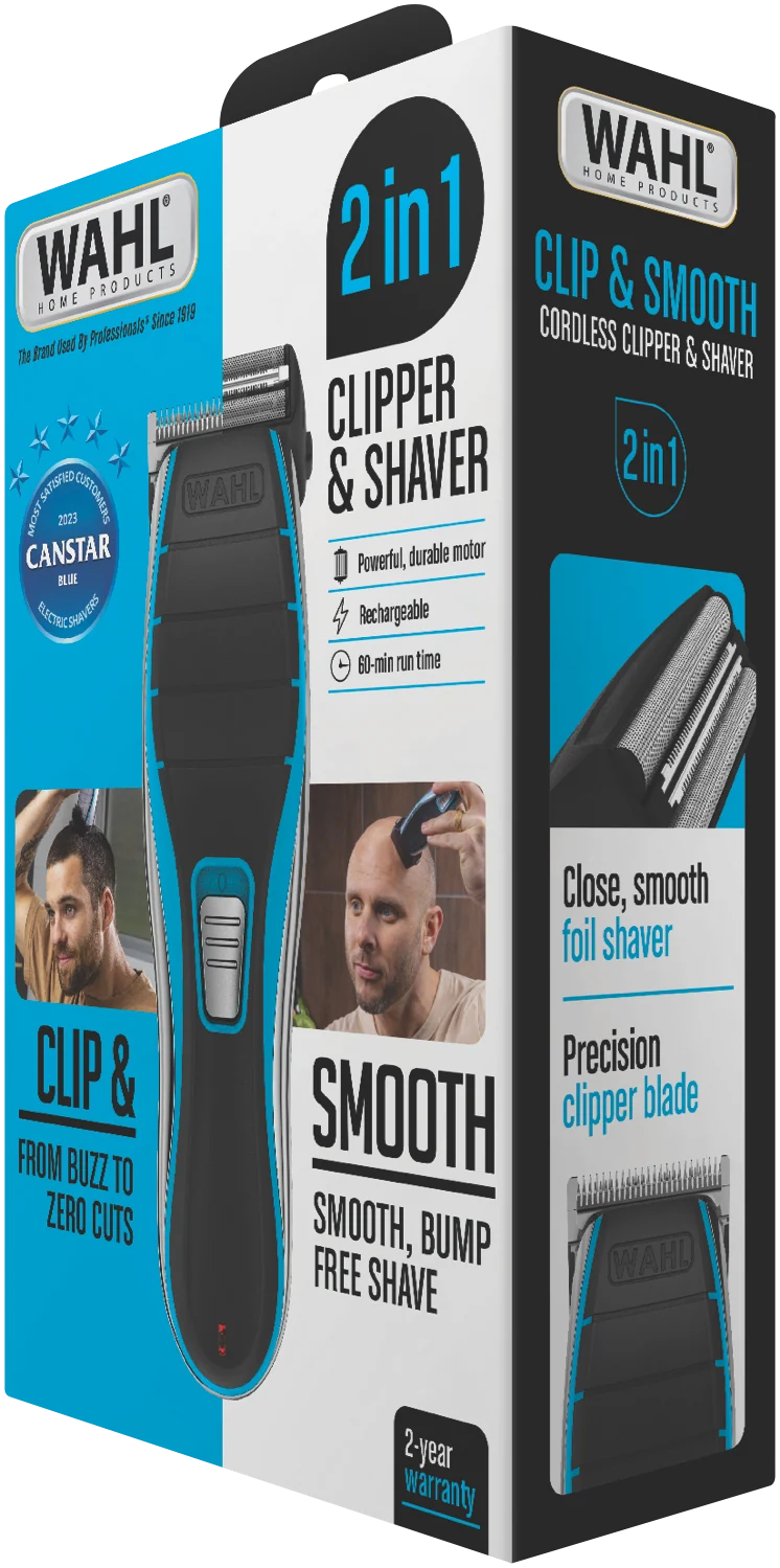 Wahl Clip and Smooth Clipper and Shaver