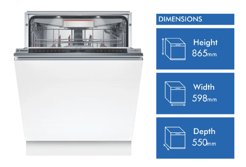 Bosch Series 8 60cm Fully Integrated Dishwasher Tall Tub