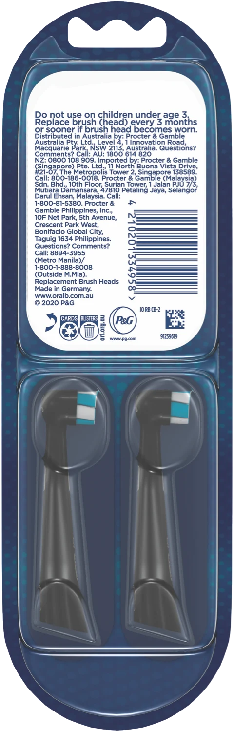 Oral B IO Black Ultimate Clean Replacement Heads 2Pk