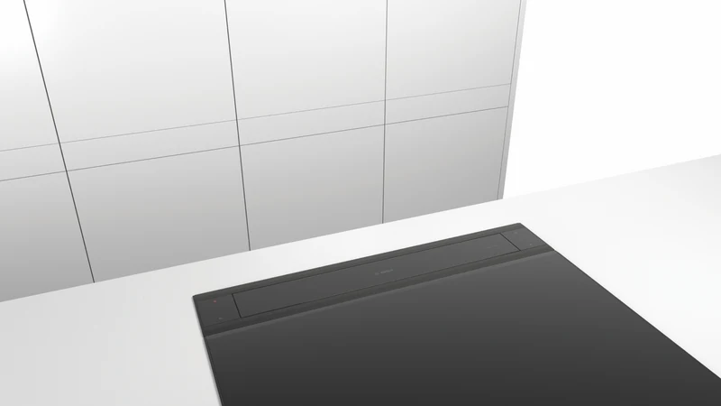 Bosch Series 8 Accentline 80cm Downdraft Ventilation, Clear Glass