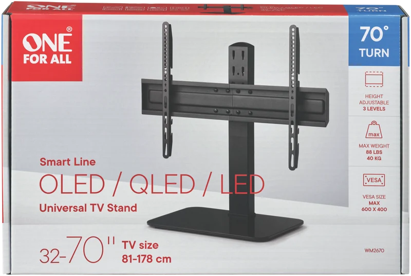 One For All Universal Tabletop TV Stand (Upto 70")