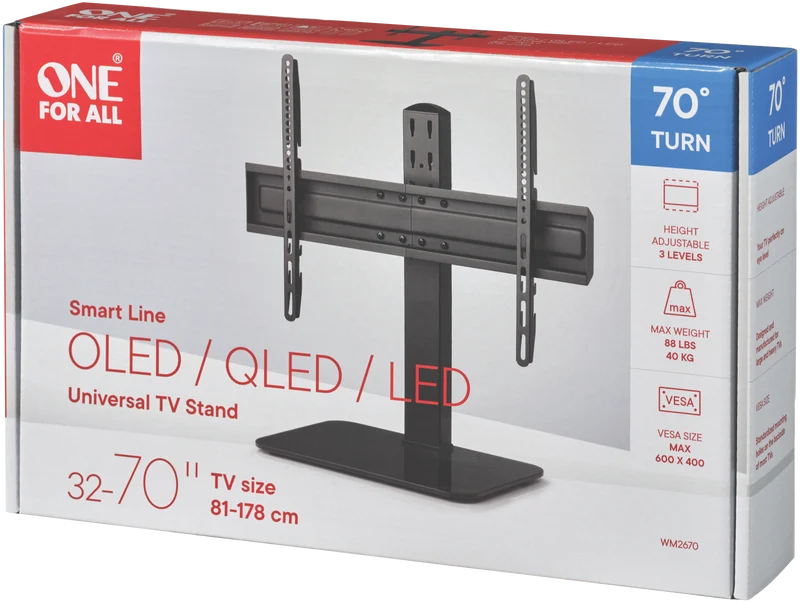 One For All Universal Tabletop TV Stand (Upto 70")