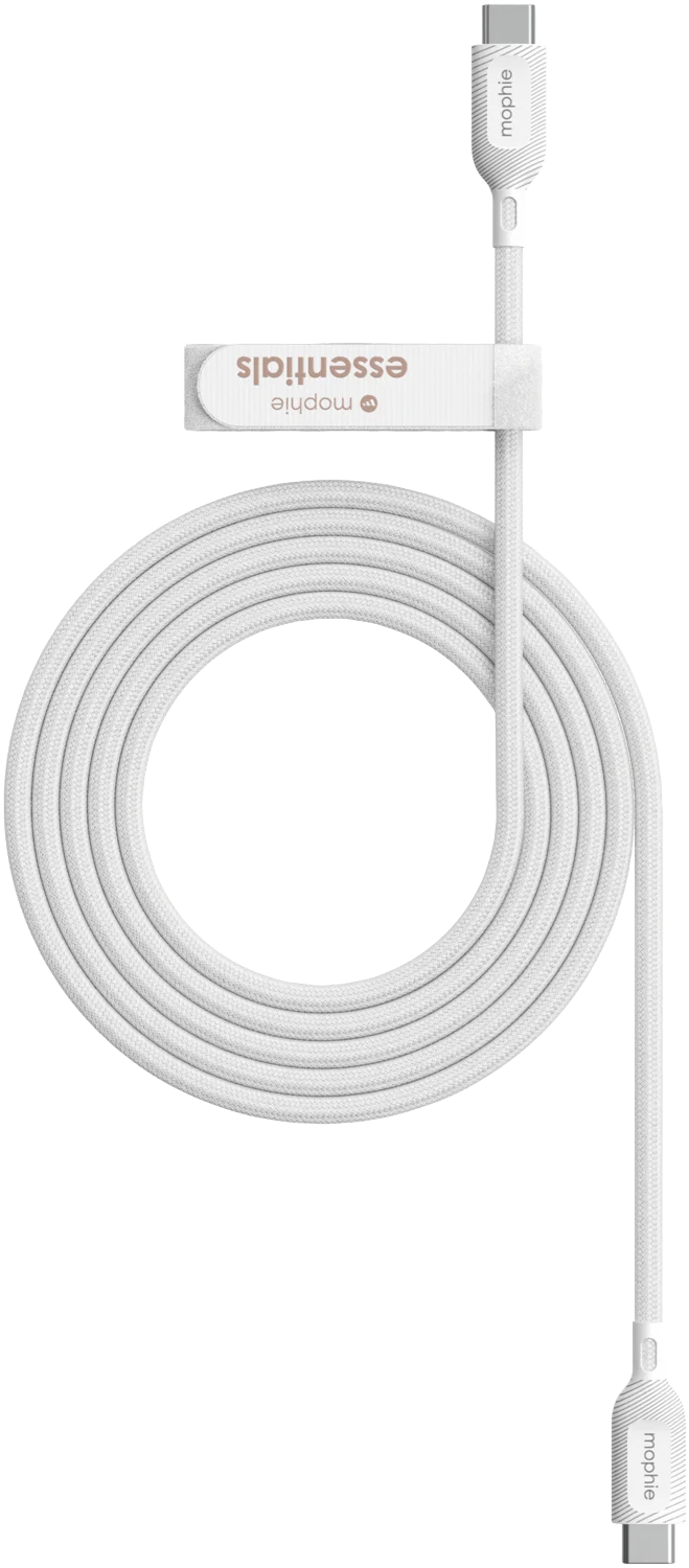 Mophie Essential USB-C-C Cable (60W) Braided 2M White