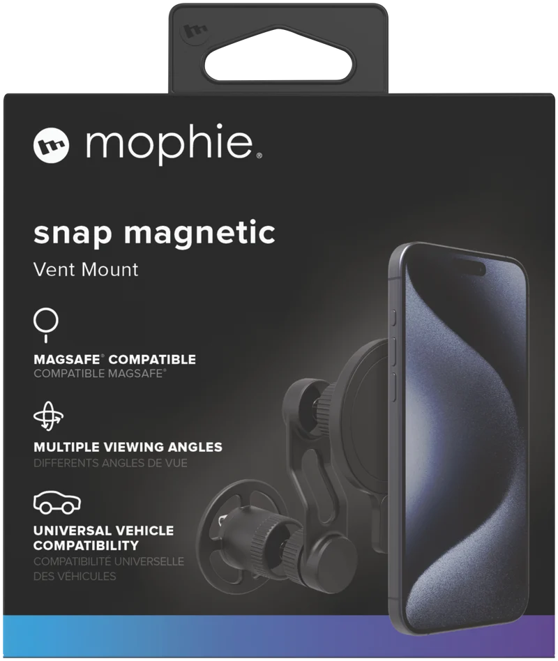 Mophie Snap magnetic car vent mount with extension arm (Non Wireless)