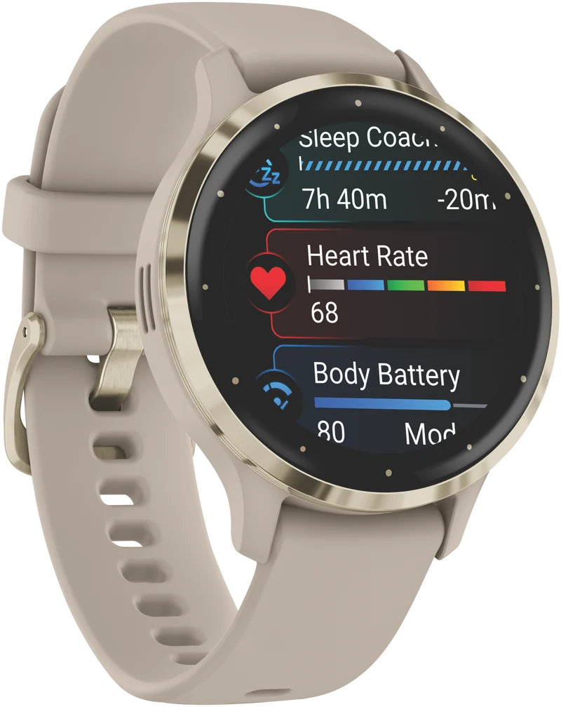 Garmin Venu 3S - French Gray/Soft Gold