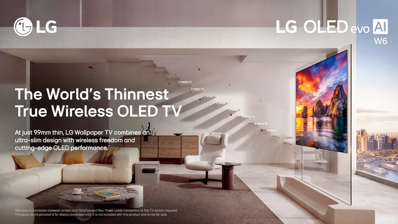 LG 83" OLED EVO AI W6 Wallpaper 4K Smart TV 2026